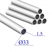 Трубы нержавеющие электросварные сталь 08Х18Н10 33х1.5